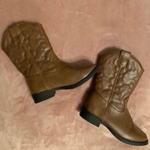 Little boys size 12 brown cowboy boots